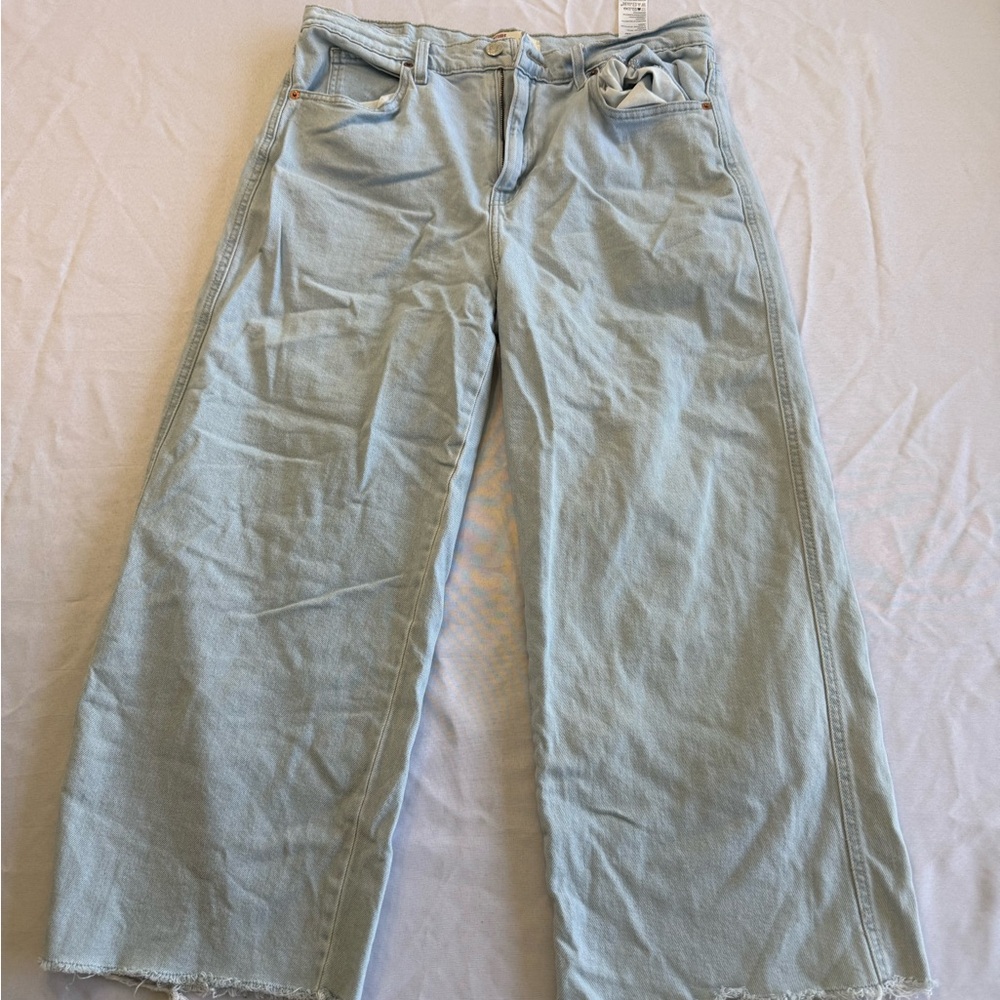 Signature Levi Strauss Wide Leg Women's Jeans - Light Blue
